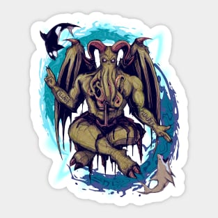 Baphomet Cthulhu Sticker